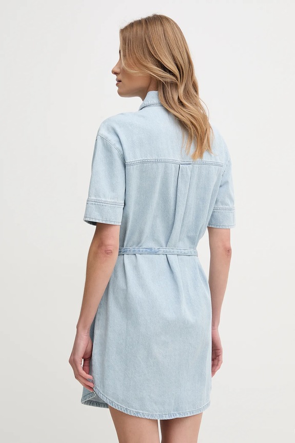 Îmbrăcăminte Dkny rochie din bumbac DJ4D9023 albastru
