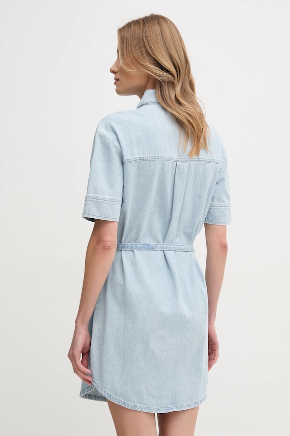Îmbrăcăminte Dkny rochie din bumbac DJ4D9023 albastru
