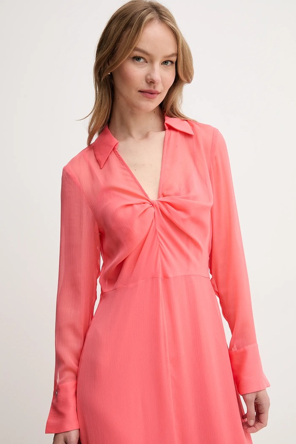 Dkny sukienka DD5G1H49 pomarańczowy SS25
