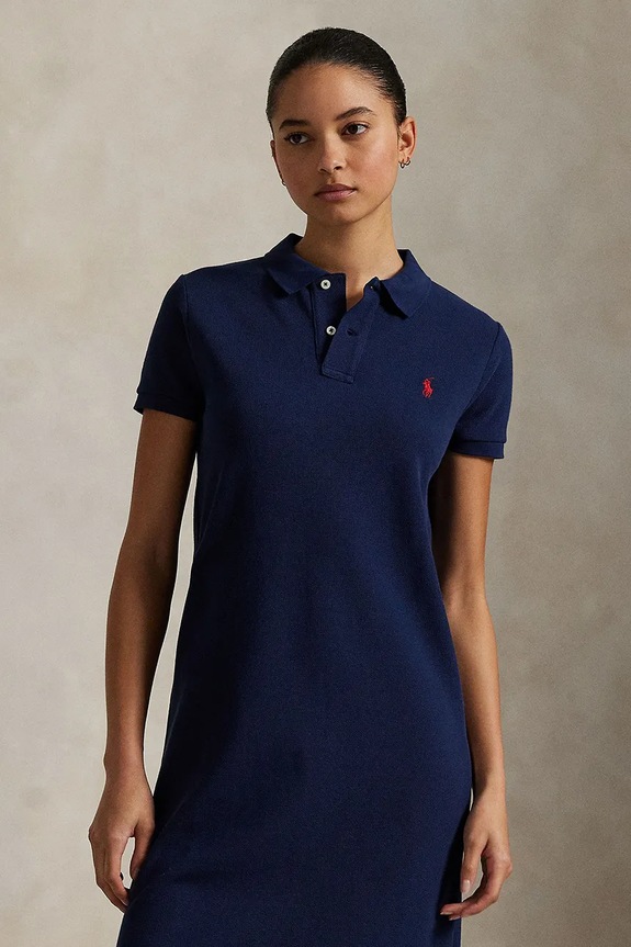 Îmbrăcăminte Polo Ralph Lauren rochie sport din bumbac 211968291 bleumarin