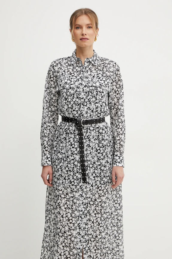 MICHAEL Michael Kors sukienka bawełniana czarny MS582UXH7F