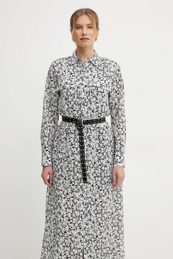 MICHAEL Michael Kors sukienka bawełniana czarny MS582UXH7F