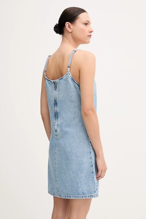 Oblačila Jeans obleka Calvin Klein Jeans J20J225173 modra