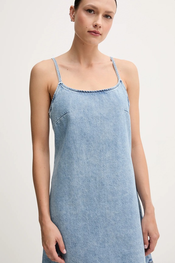 Jeans obleka Calvin Klein Jeans modra J20J225173