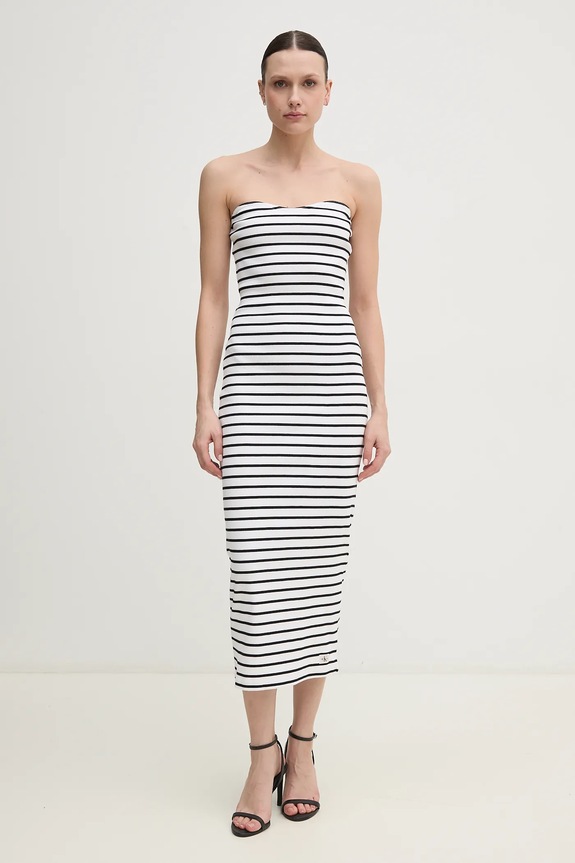 Calvin Klein Jeans vestito midi bianco J20J225263