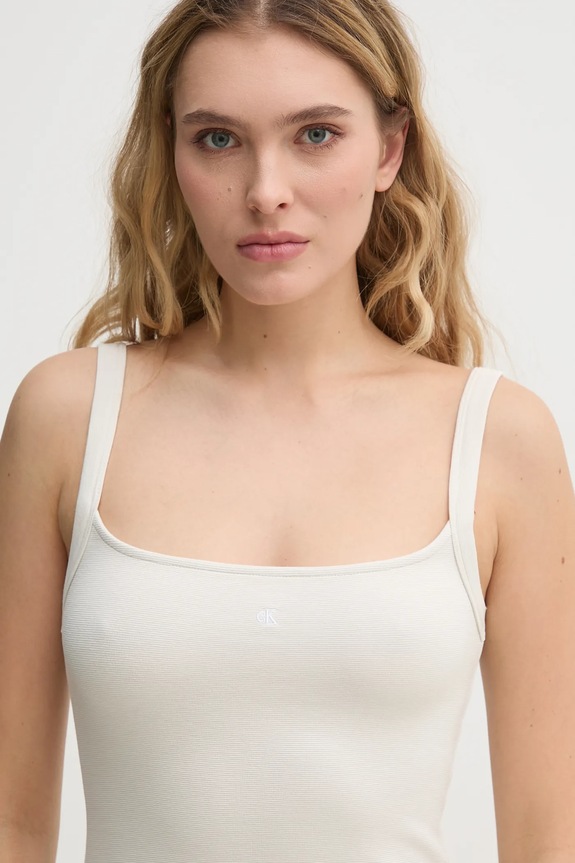 Calvin Klein Jeans sukienka beżowy J20J225272