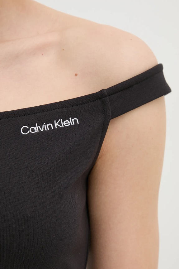 Šaty Calvin Klein Jeans čierna J20J225541