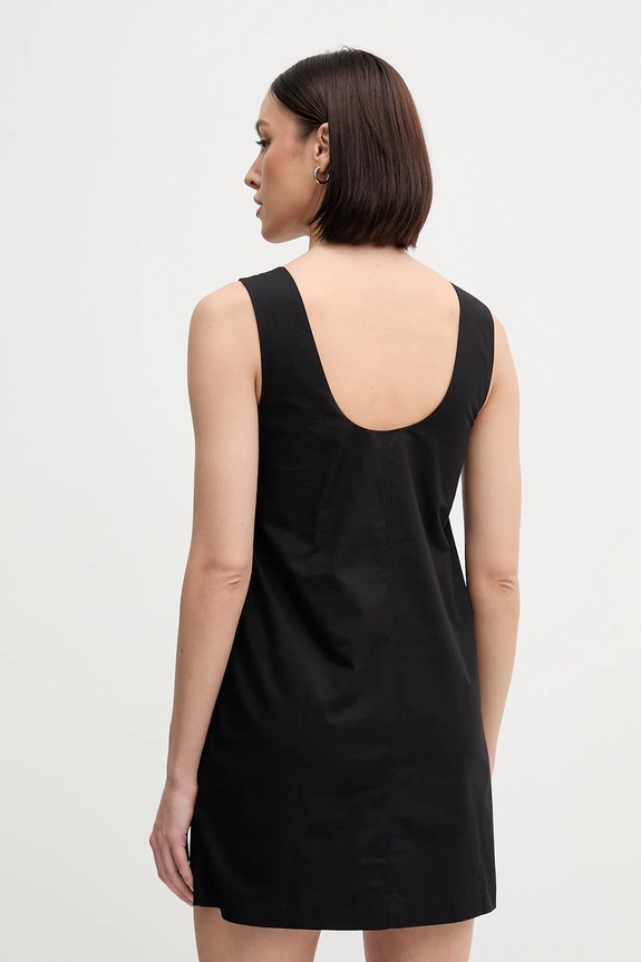 Ρούχα Βαμβακερό φόρεμα Calvin Klein Jeans LV047AB000 μαύρο