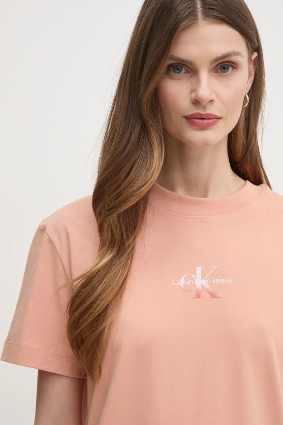 Šaty Calvin Klein Jeans J20J225273 oranžová