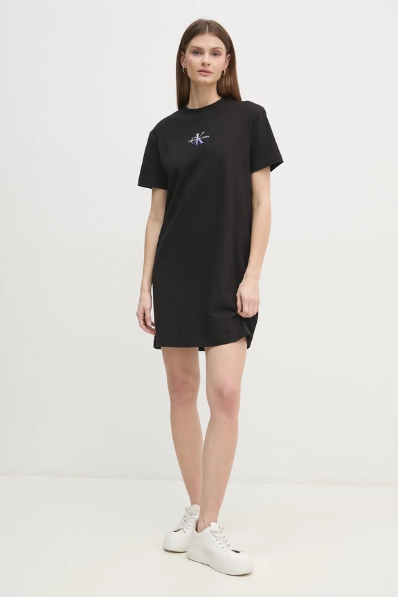 Šaty Calvin Klein Jeans mini černá J20J225273