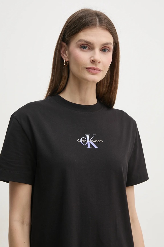 Šaty Calvin Klein Jeans černá J20J225273