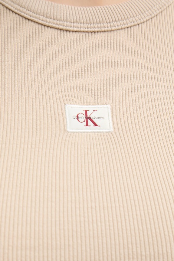 Šaty Calvin Klein Jeans J20J225265 béžová