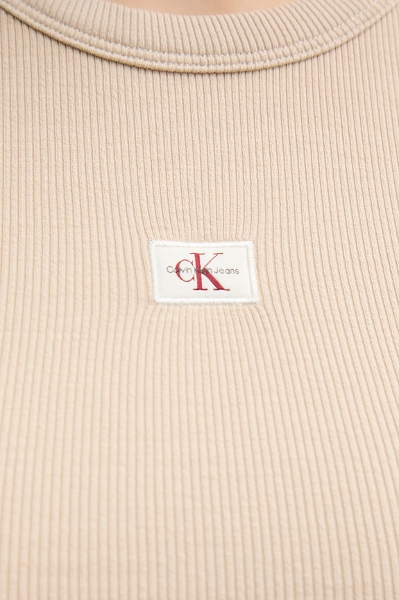 Šaty Calvin Klein Jeans J20J225265 béžová