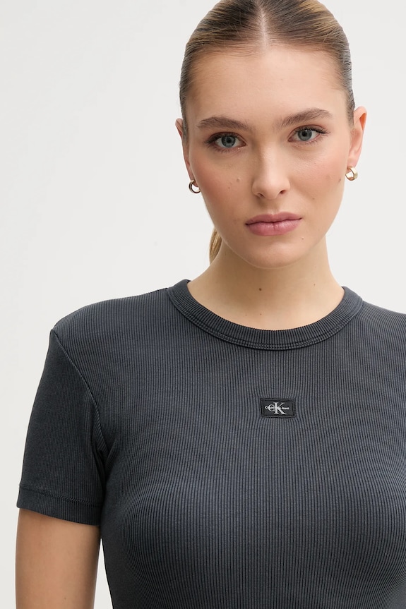 Šaty Calvin Klein Jeans sivá J20J225265