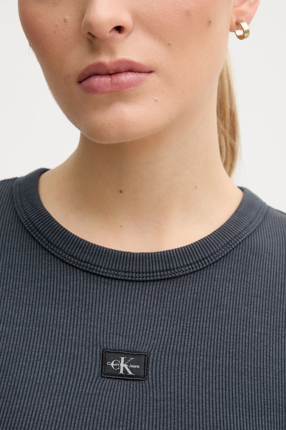 Šaty Calvin Klein Jeans J20J225265 sivá