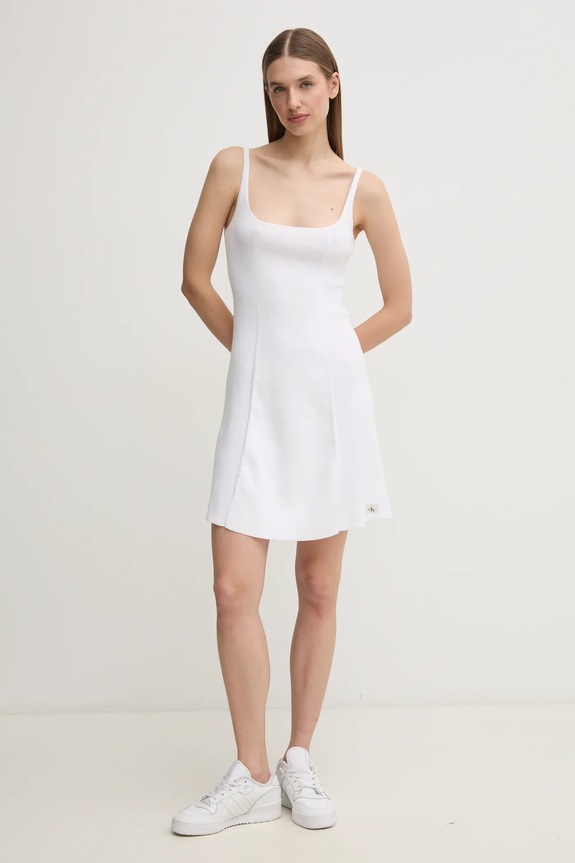 Φόρεμα Calvin Klein Jeans J20J225269 λευκό SS25