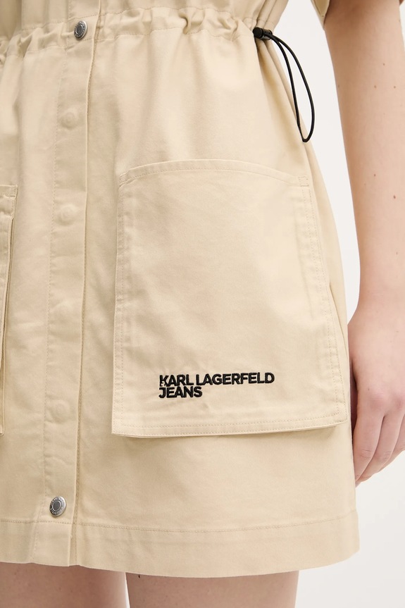 Φόρεμα Karl Lagerfeld Jeans A2W13017 μπεζ