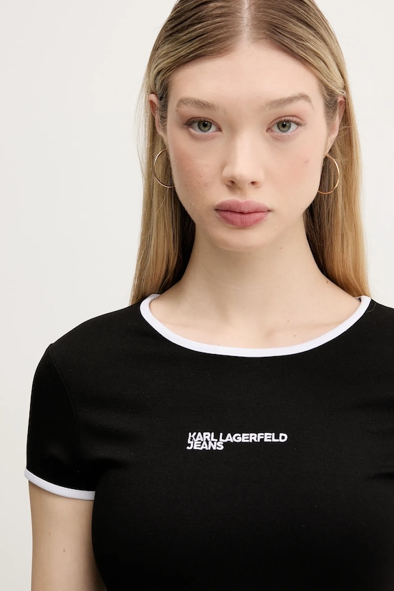 Φόρεμα Karl Lagerfeld Jeans μαύρο A2W13051