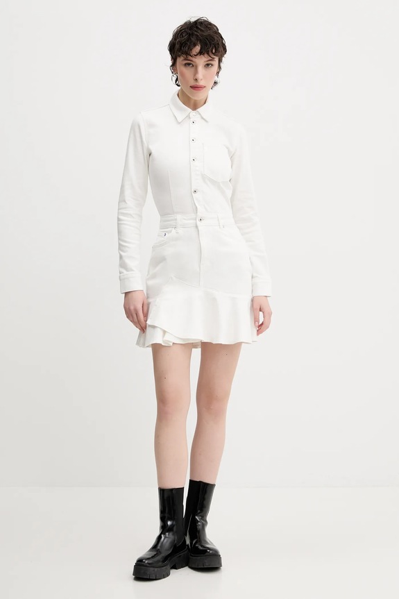 Karl Lagerfeld Jeans farmerruha gombolós fehér A2W13046