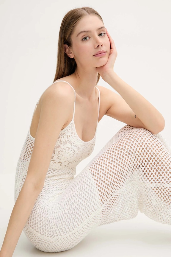 Пляжна сукня Guess бежевий E5GK07.Z3N30