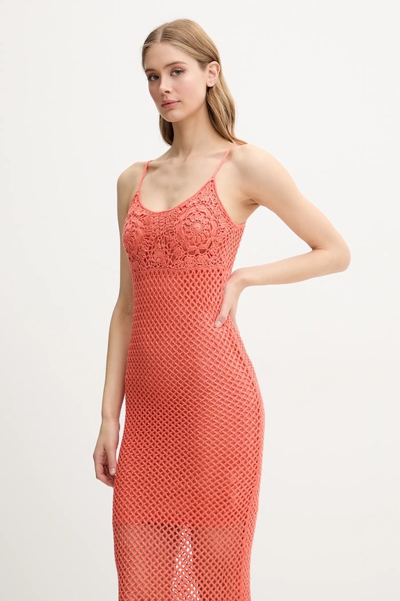 Plážové šaty Guess oranžová E5GK07.Z3N30