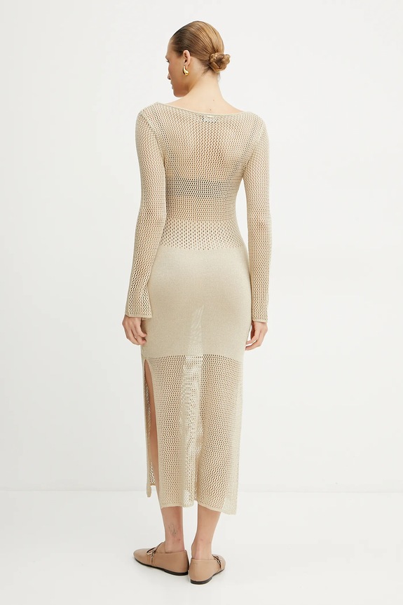 Odzież Fracomina sukienka FS25SD5004K514O7 beżowy