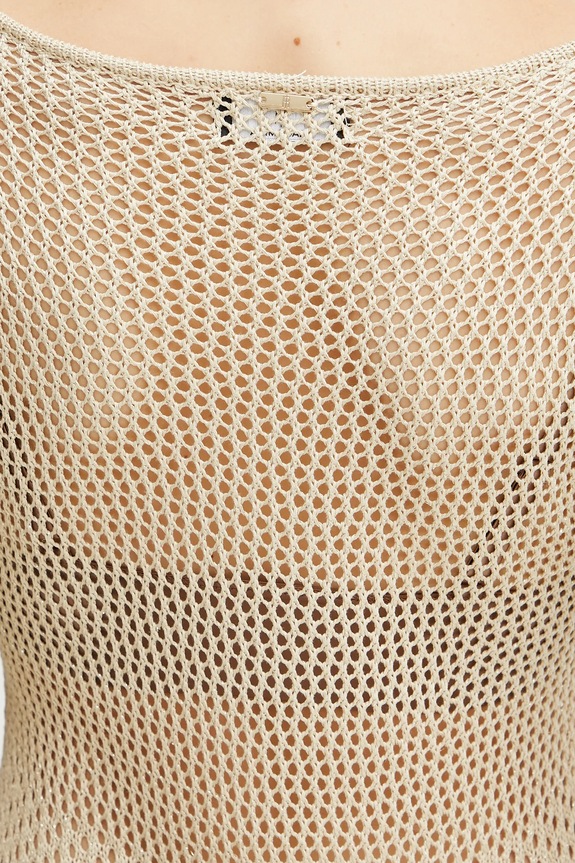 Fracomina sukienka FS25SD5004K514O7 beżowy