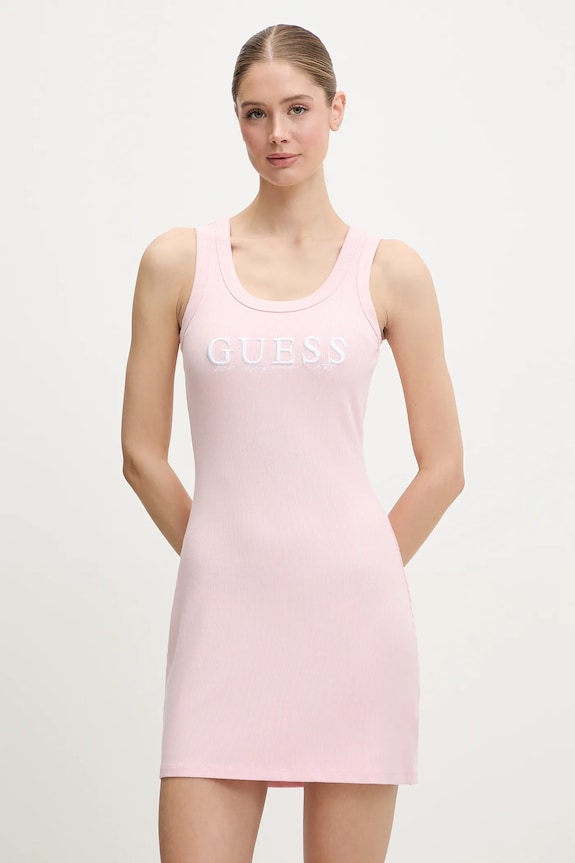 Платье Guess SUNFLOWER mini розовый V5GK06.K8RT2