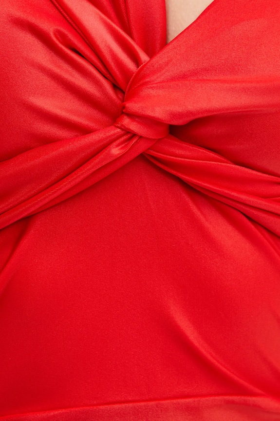 Fiorucci sukienka Red Scarf Bodycon Mini Dress W02SMDMN361LY01RD01 czerwony