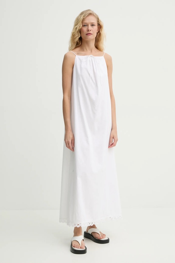Βαμβακερό φόρεμα By Malene Birger ELIZABETH 103266 λευκό SS25