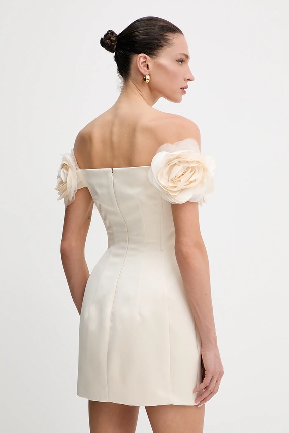 Odzież Elisabetta Franchi sukienka ABT5152E2 beżowy