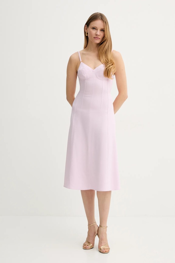Платье Elisabetta Franchi AB74852E2 розовый SS25