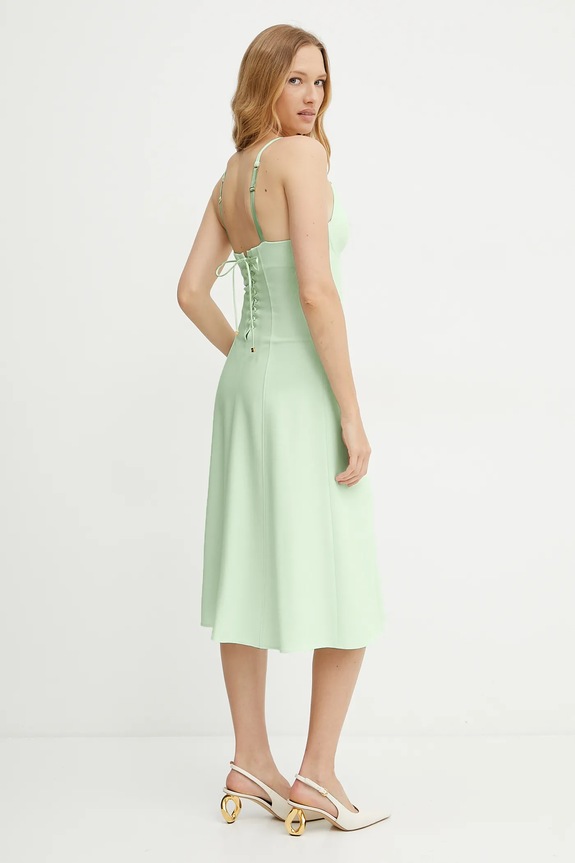 Šaty Elisabetta Franchi AB74852E2 tyrkysová SS25