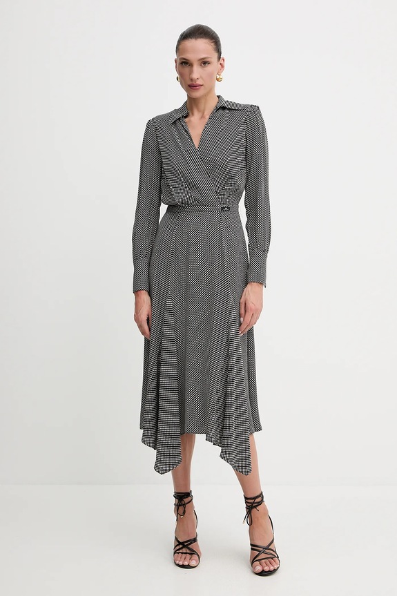 Šaty Elisabetta Franchi midi černá AB86552E2