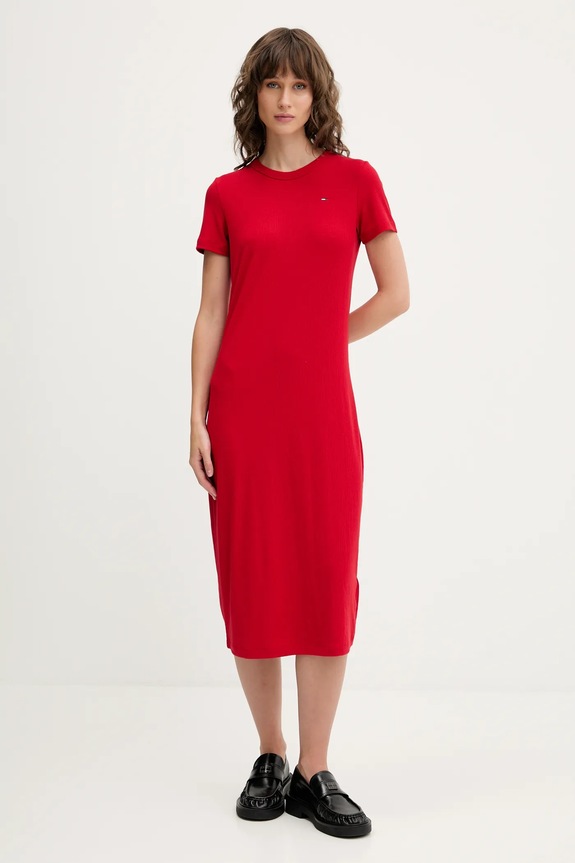 Haljina Tommy Jeans DW0DW19721 crvena SS26