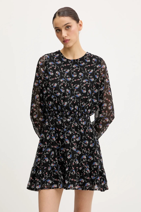 Tommy Jeans ruha hosszú fekete DW0DW20338