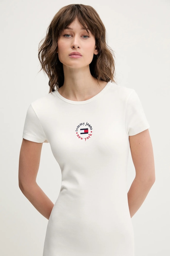 Šaty Tommy Jeans DW0DW20384 biela