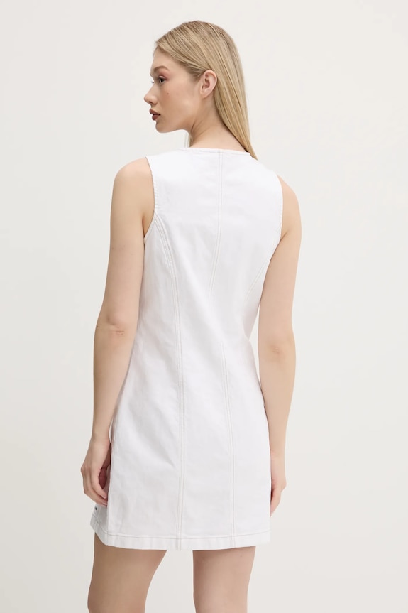 Îmbrăcăminte Tommy Jeans rochie din denim DW0DW20420 alb
