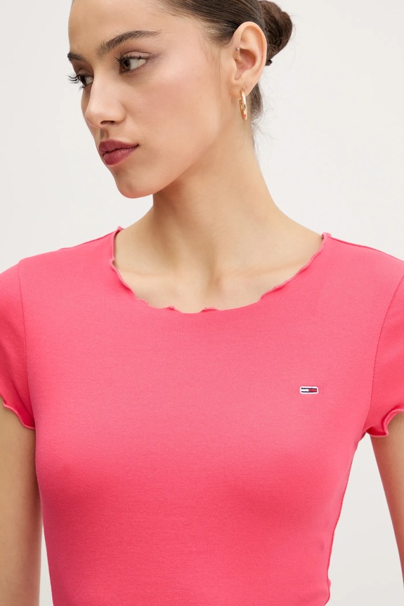 Φόρεμα Tommy Jeans ροζ DW0DW20614