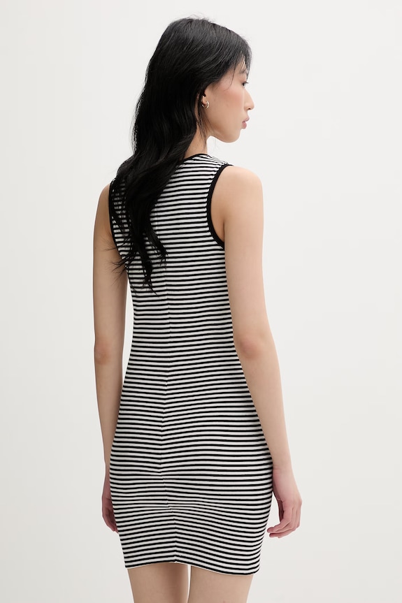 Îmbrăcăminte Tommy Jeans rochie bodycon din bumbac cu elastan DW0DW20674 negru