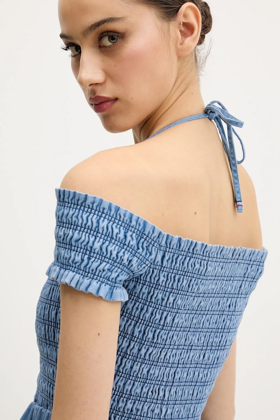 Φόρεμα τζιν Tommy Jeans μπλε DW0DW20677