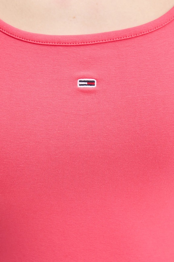 Φόρεμα Tommy Jeans DW0DW21354 ροζ