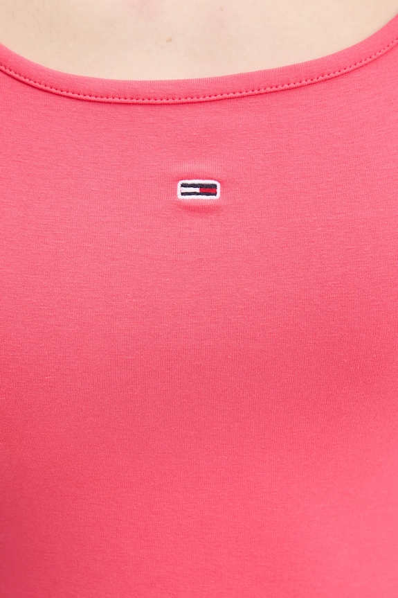 Φόρεμα Tommy Jeans DW0DW21354 ροζ