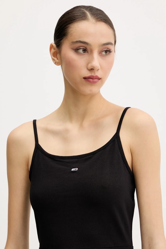 Šaty Tommy Jeans černá DW0DW21354