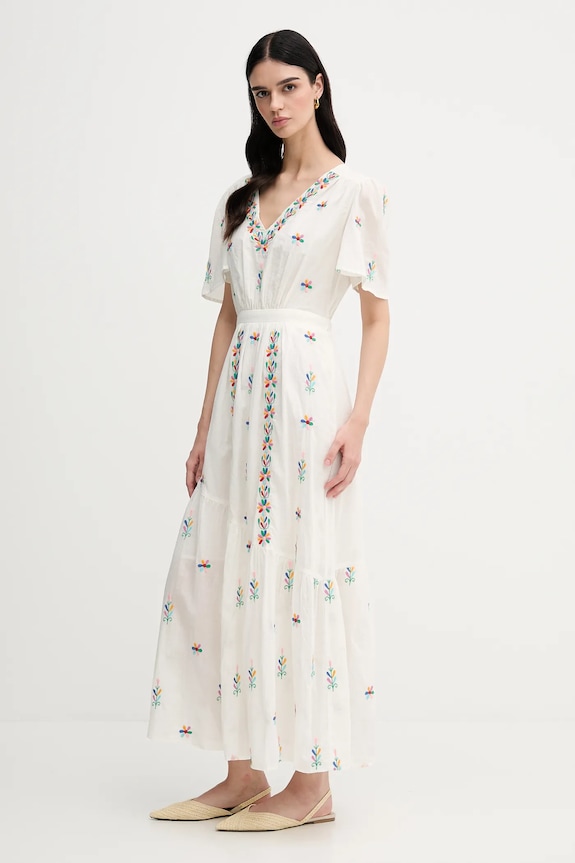 Βαμβακερό φόρεμα La Petite Française RACHELE PFRACHELE μπεζ SS25