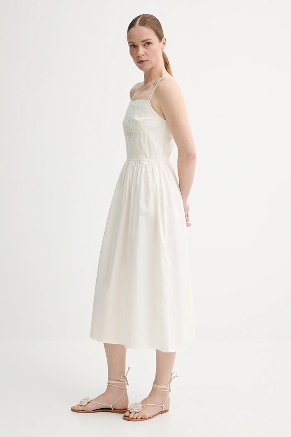 Sessun vestito in cotone 25205005 beige SS25