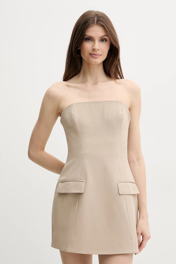 Bardot sukienka MADELINE casual beżowy 59806DB