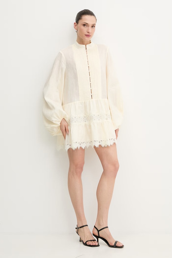Šaty Bardot ANTONIA 59849DB béžová SS26