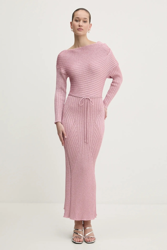 Never Fully Dressed rochie maxi roz NFDKN605