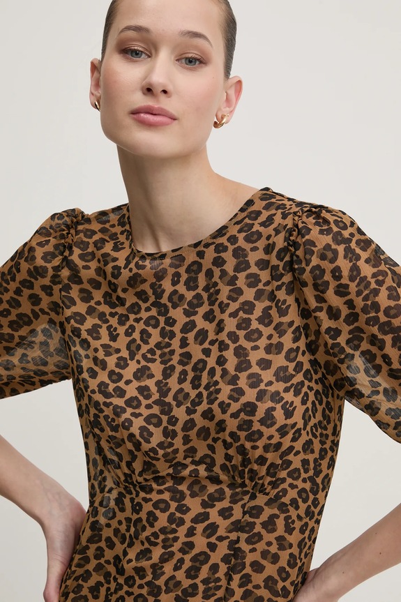 Never Fully Dressed sukienka brązowy NFDDR1851